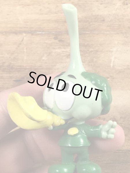 80年代頃のホーンを吹いたスノークスのヴィンテージのPVC製フィギュア