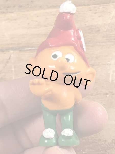 70年代頃のスマーフに似たグノームファミリーのビンテージのPVCフィギュア