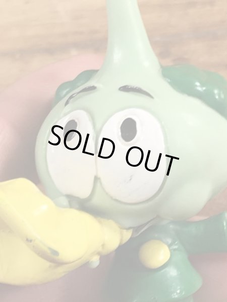 80年代頃のほら貝を吹いたスノークスのビンテージのPVCフィギュア