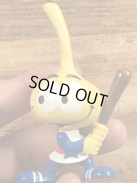 80年代頃の野球をしているスノークスのビンテージのPVCフィギュア