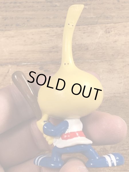 80年代頃の野球をしているスノークスのビンテージのPVCフィギュア