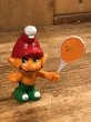 70年代頃のテニスをしているグノームファミリーのビンテージのPVCフィギュア