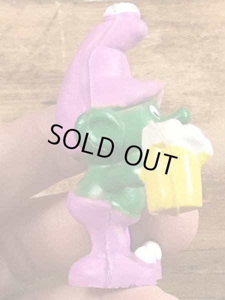 70’sのビールを持ったグノームファミリーのヴィンテージのPVC製フィギュア