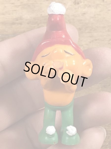 70年代頃のスマーフによく似たグノームファミリーのビンテージのPVCフィギュア