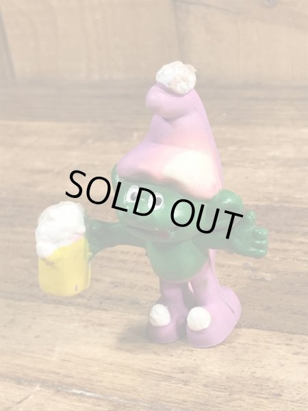 70’sのビールを持ったグノームファミリーのヴィンテージのPVC製フィギュア