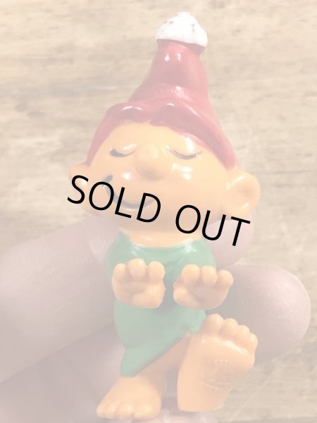 70年代頃のスマーフによく似たグノームファミリーのビンテージのPVCフィギュア