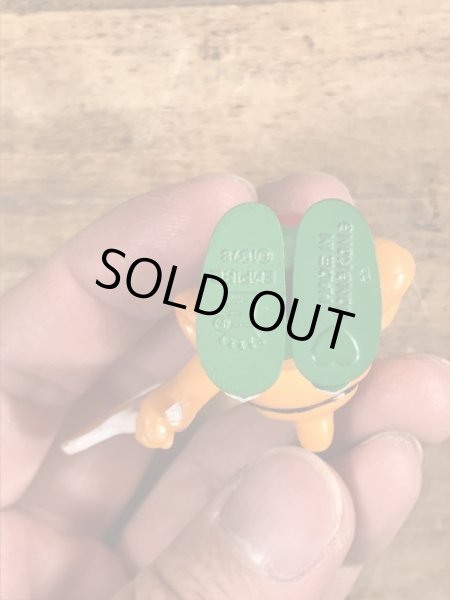 70’sのテニスをしているグノームファミリーのヴィンテージのPVC製フィギュア