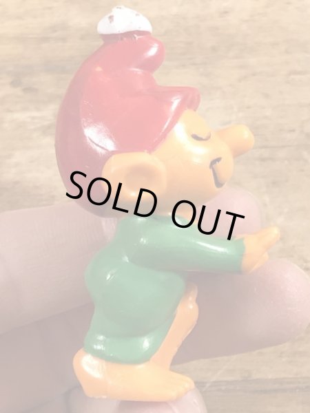 70’sのスリープウォーカーのグノームファミリーのヴィンテージのPVC製フィギュア