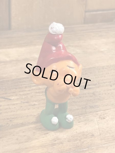 70年代頃のスマーフによく似たグノームファミリーのビンテージのPVCフィギュア