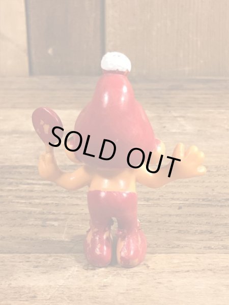 70’sのキャンディを持ったグノームファミリーのヴィンテージのPVC製フィギュア