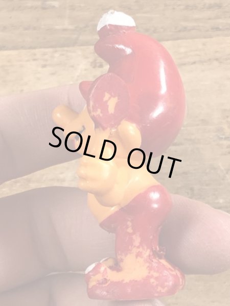 70’sのキャンディを持ったグノームファミリーのヴィンテージのPVC製フィギュア