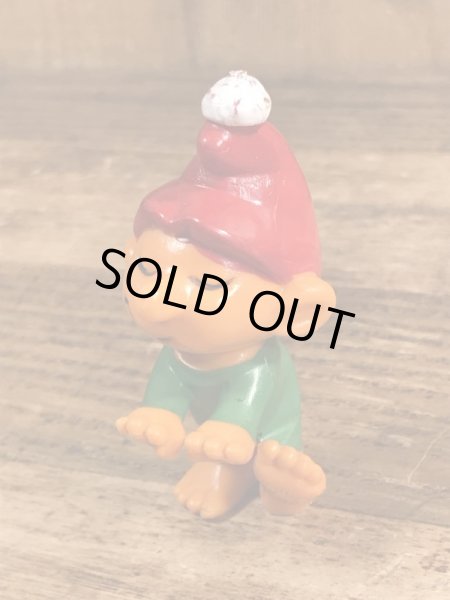 70年代頃のスマーフによく似たグノームファミリーのビンテージのPVCフィギュア