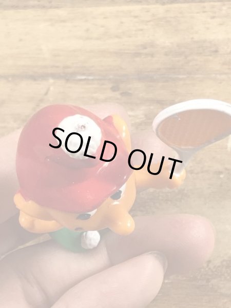 70年代頃のテニスをしているグノームファミリーのビンテージのPVCフィギュア