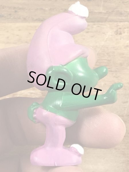 70’sのスマーフによく似たグノームファミリーのヴィンテージのPVC製フィギュア