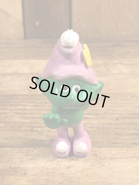 70’sのスマーフによく似たグノームファミリーのヴィンテージのPVC製フィギュア