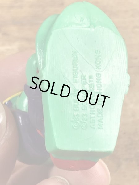 80’sのそりをしているアストロスニックのヴィンテージのPVC製フィギュア