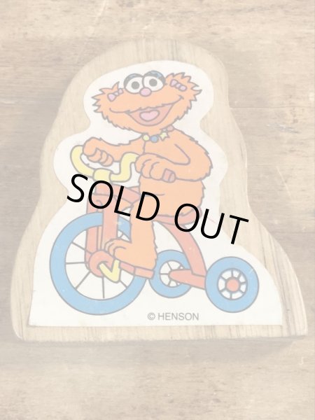 90年代頃のセサミストリートのビンテージのウッドブロック