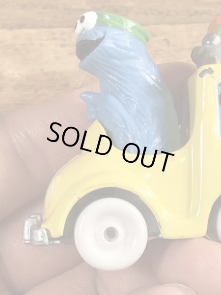 80’sのセサミストリートのクッキーモンスターのヴィンテージのダイキャストミニカー