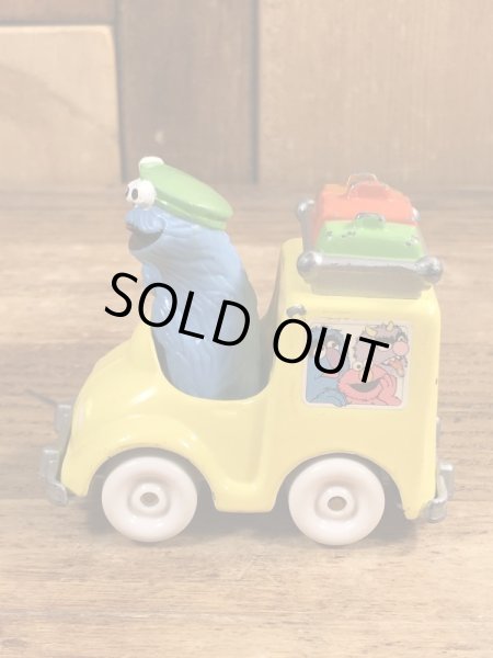 80’sのセサミストリートのクッキーモンスターのヴィンテージのダイキャストミニカー