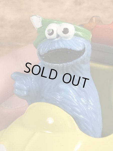 80’sのセサミストリートのクッキーモンスターのヴィンテージのダイキャストミニカー