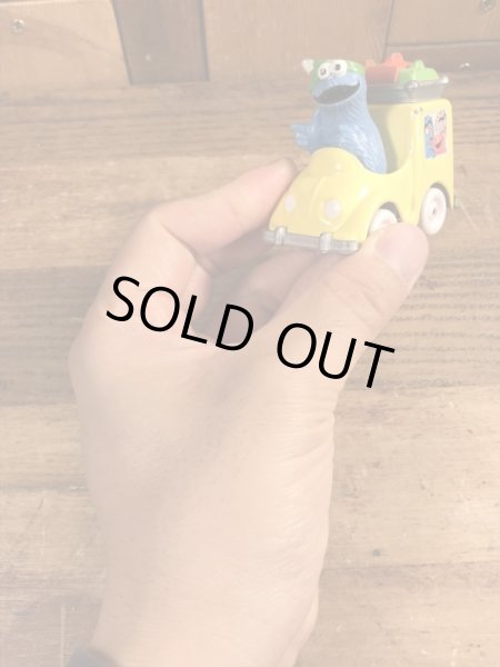 80’sのセサミストリートのクッキーモンスターのヴィンテージのダイキャストミニカー