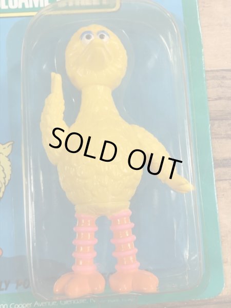 80’sのセサミストリートのビッグバードのヴィンテージのブリスター入りフィギュア