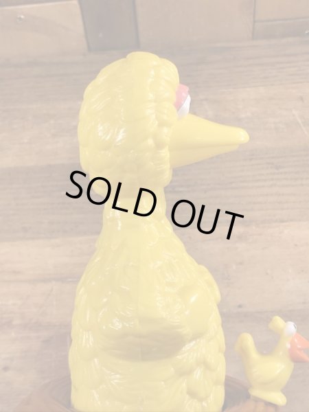 90’sのセサミストリートのビッグバードのヴィンテージのプラスチックトイ