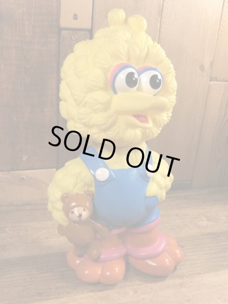 90年代頃のセサミストリートのベイビービッグバードのビンテージのコインバンク