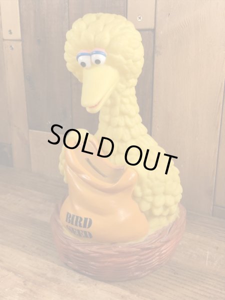 90’sのセサミストリートのビッグバードのヴィンテージのコインバンク