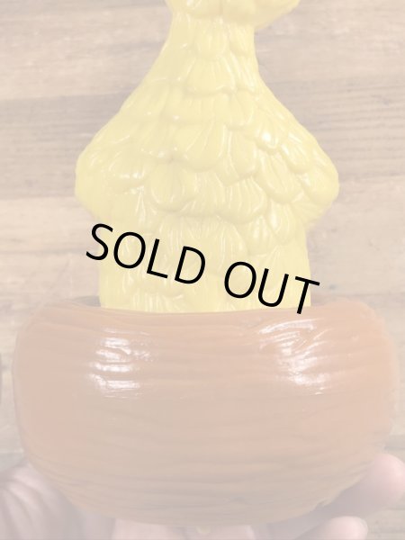 90’sのセサミストリートのビッグバードのヴィンテージのプラスチックトイ