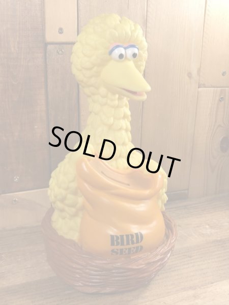 90年代頃のセサミストリートのビッグバードのビンテージの貯金箱フィギュア