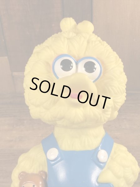 90年代頃のセサミストリートのベイビービッグバードのビンテージのコインバンク