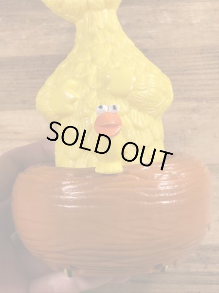 90’sのセサミストリートのビッグバードのヴィンテージのプラスチックトイ