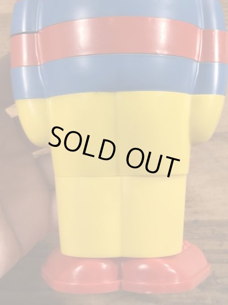 70’sのセサミストリートのアーニーのヴィンテージのスタッキングトイ