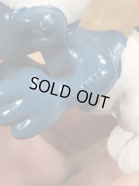 80年代頃のスマーフのビンテージのPVCフィギュア