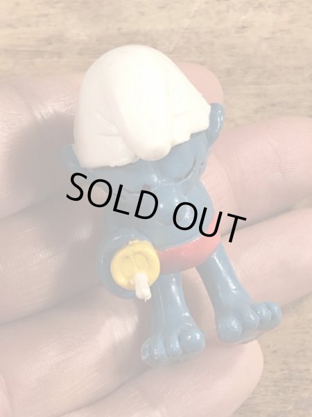 80年代頃のスマーフのビンテージのPVCフィギュア