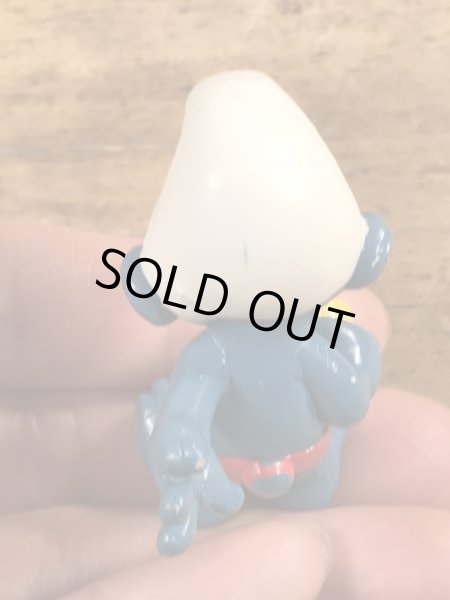 80年代頃のスマーフのビンテージのPVCフィギュア