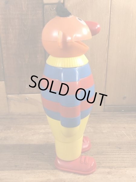 70年代頃のセサミストリートのアーニーのビンテージのスタッキングトイ