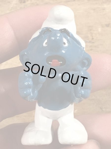 80年代頃のスマーフのビンテージのPVCフィギュア