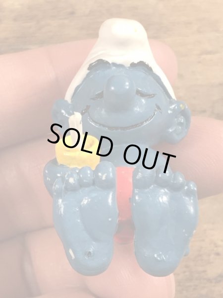 80年代頃のスマーフのビンテージのPVCフィギュア