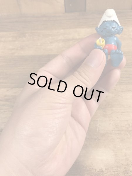 80年代頃のスマーフのビンテージのPVCフィギュア