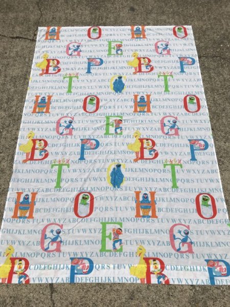 80’sのセサミストリートのヴィンテージのべッドシーツ