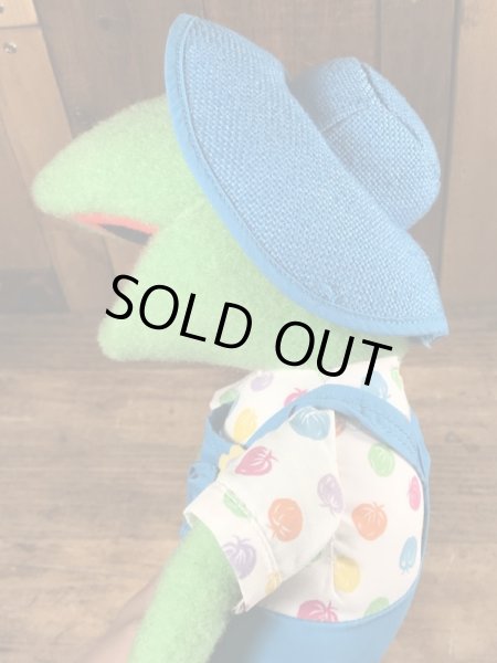 90年代頃のカーミットのビンテージのぬいぐるみ