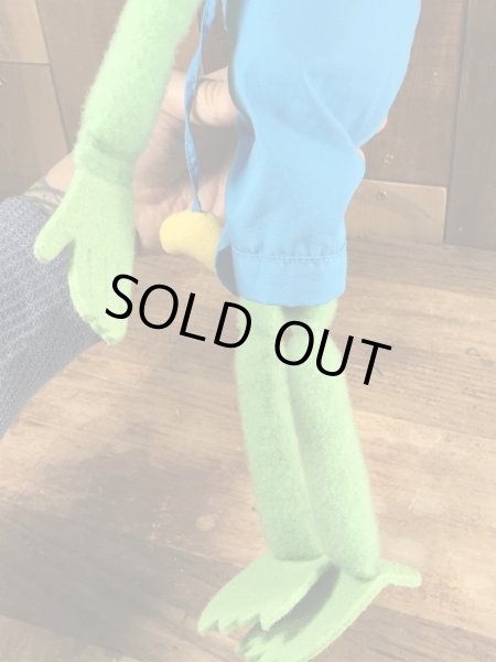 90’sのハットを被ったカーミットのヴィンテージのプラッシュドール