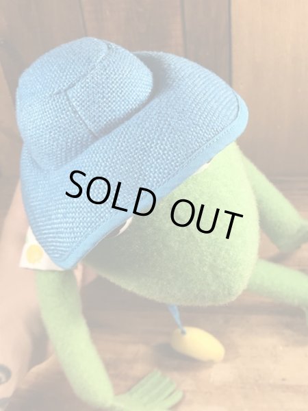 90年代頃のカーミットのビンテージのぬいぐるみ