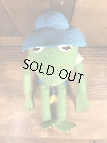 90年代頃のカーミットのビンテージのぬいぐるみ