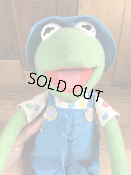 90年代頃のカーミットのビンテージのぬいぐるみ