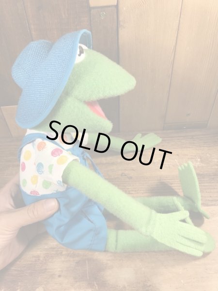 90年代頃のカーミットのビンテージのぬいぐるみ