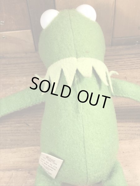 70年代頃のマペットショウのカーミットのビンテージのぬいぐるみ