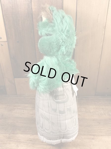 80年代頃のセサミストリートのオスカーのビンテージのぬいぐるみ